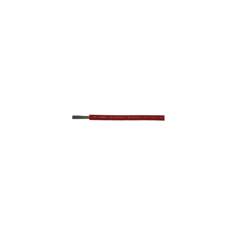 Cobra Wire and Cable A1012T01100FT Primary Tinned Copper Wire, 12 AWG, 100′, Red