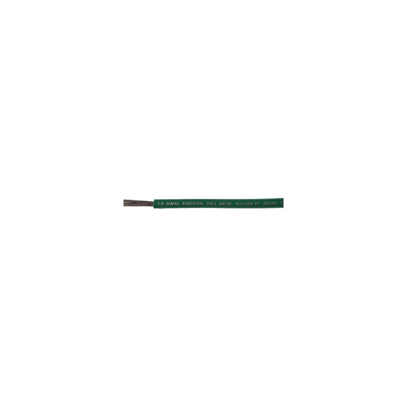 Cobra Wire and Cable A1012T03100FT Primary Tinned Copper Wire, 12 AWG, 100′, Green