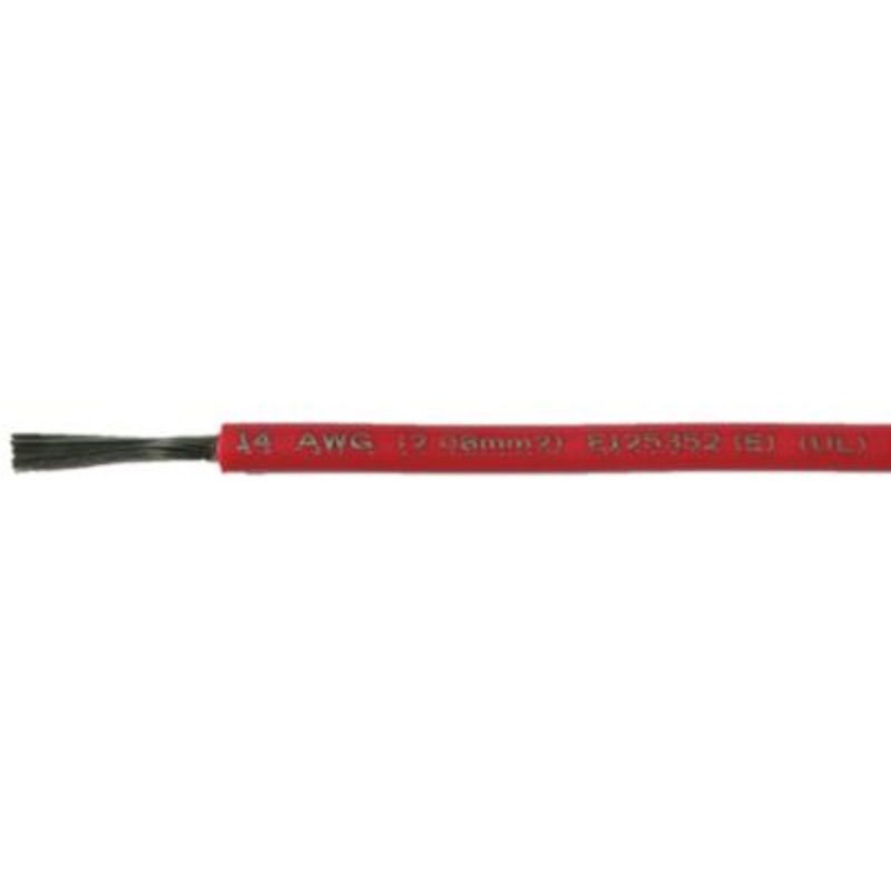 Cobra Wire and Cable A1014T01500FT Primary Tinned Copper Wire, 14 AWG, 500′, Red