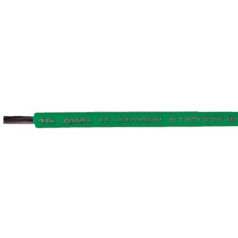 Cobra Wire and Cable A1016T03100FT Primary Tinned Copper Wire, 16 AWG, 100′, Green