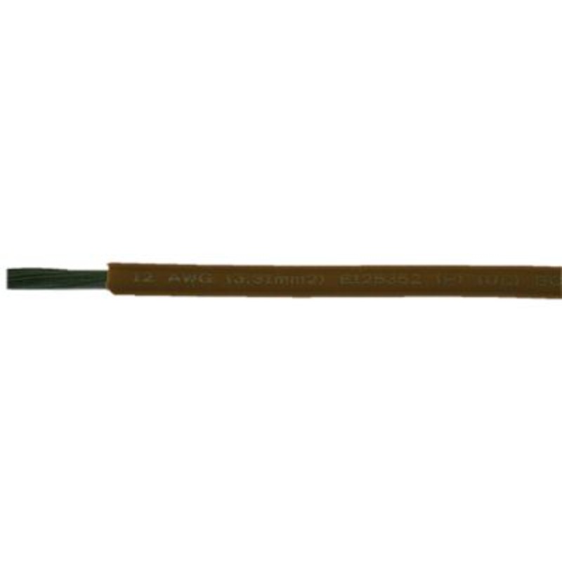 Cobra Wire and Cable A1016T06100FT Primary Tinned Copper Wire, 16 AWG, 100′, Brown