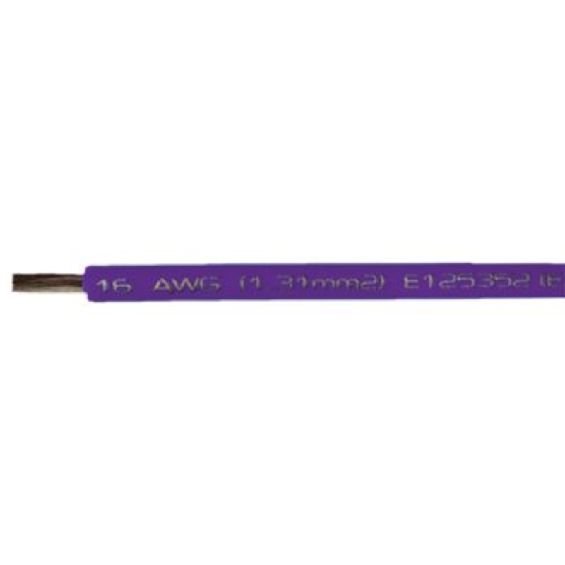Cobra Wire and Cable A1016T14100FT Primary Tinned Copper Wire, 16 AWG, 100′, Purple