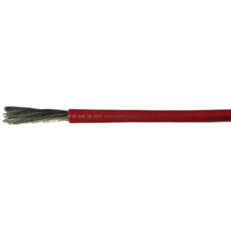 Cobra Wire and Cable A2002T01100FT Tinned Copper Battery Cable, 2 AWG, 100′, Red