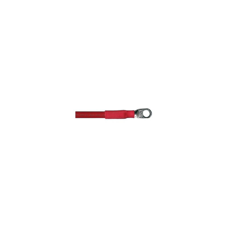 Cobra Wire and Cable A2002T0148IN Tinned Copper Battery Cable, 2 AWG, 48″, Red