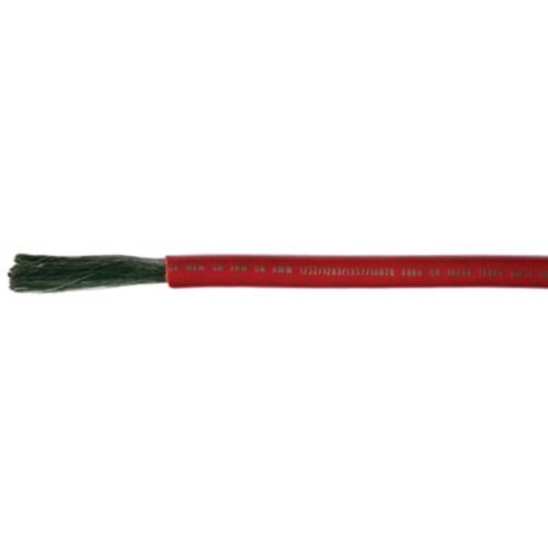 Cobra Wire and Cable A2004T01100FT Tinned Copper Battery Cable, 4 AWG, 100′, Red