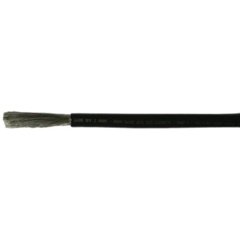 Cobra Wire and Cable A2004T07100FT Tinned Copper Battery Cable, 4 AWG, 100′, Black