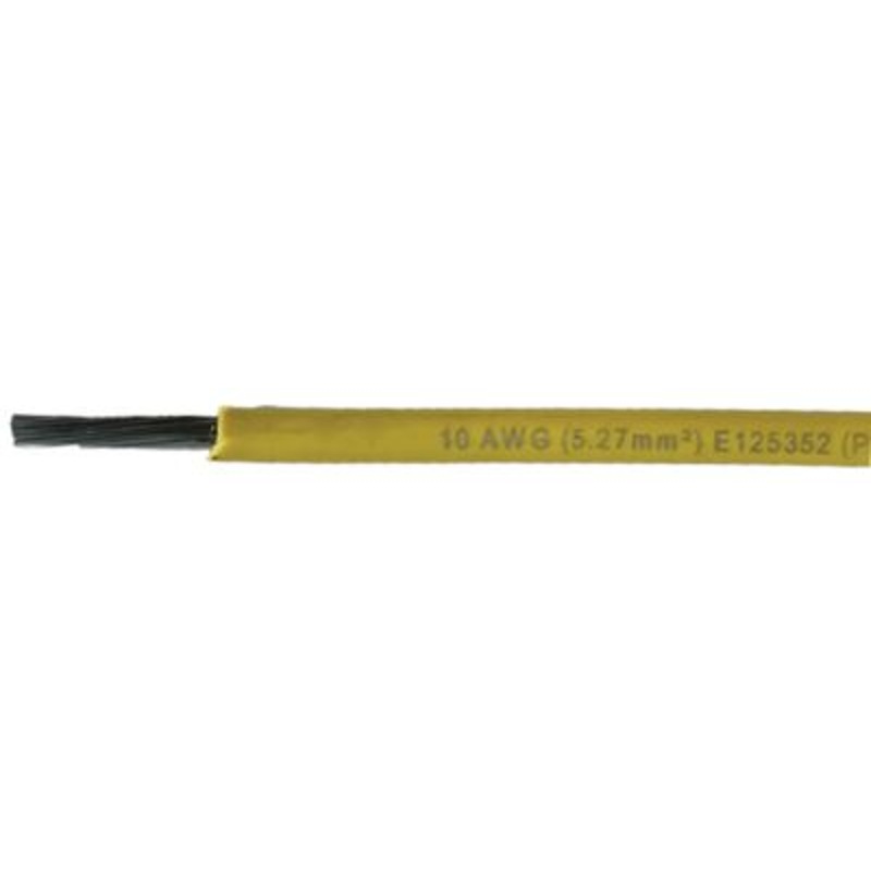Cobra Wire and Cable A2010T04100FT Primary Tinned Copper Wire, 10 AWG, 100′, Yellow