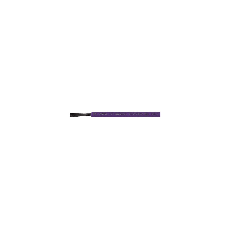 Cobra Wire and Cable A2018T14100FT Primary Tinned Copper Wire, 18 AWG, 100′, Purple