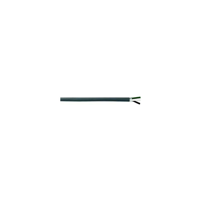 Cobra Wire and Cable B6G12T30100FT Tinned Copper Round Triplex Wire, 12/3, 100′, Gray