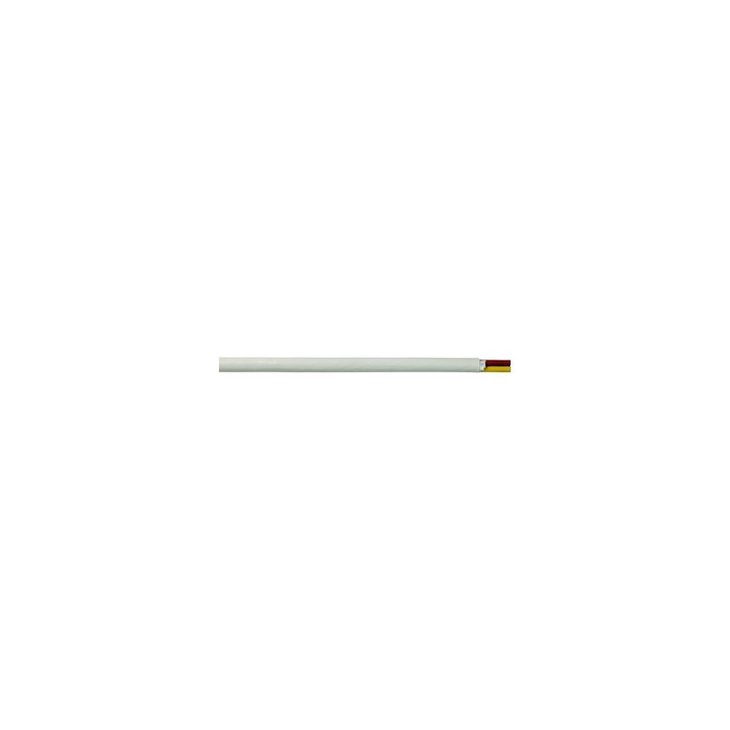 Cobra Wire and Cable B6W10T20100FT Tinned Copper Round Duplex Safety Wire, 10/2, 100′, White