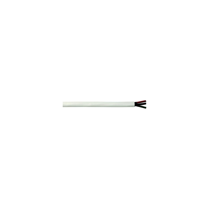 Cobra Wire and Cable B6W10T32100FT Tinned Copper Round Triplex Wire, 10/3, 100′, White
