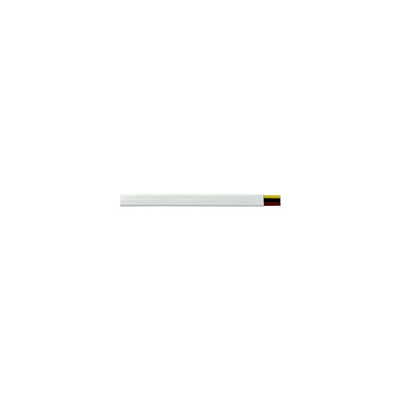 Cobra Wire and Cable B7W10T1021000FT Tinned Copper Flat Triplex Wire, 10/3, 1000′, White