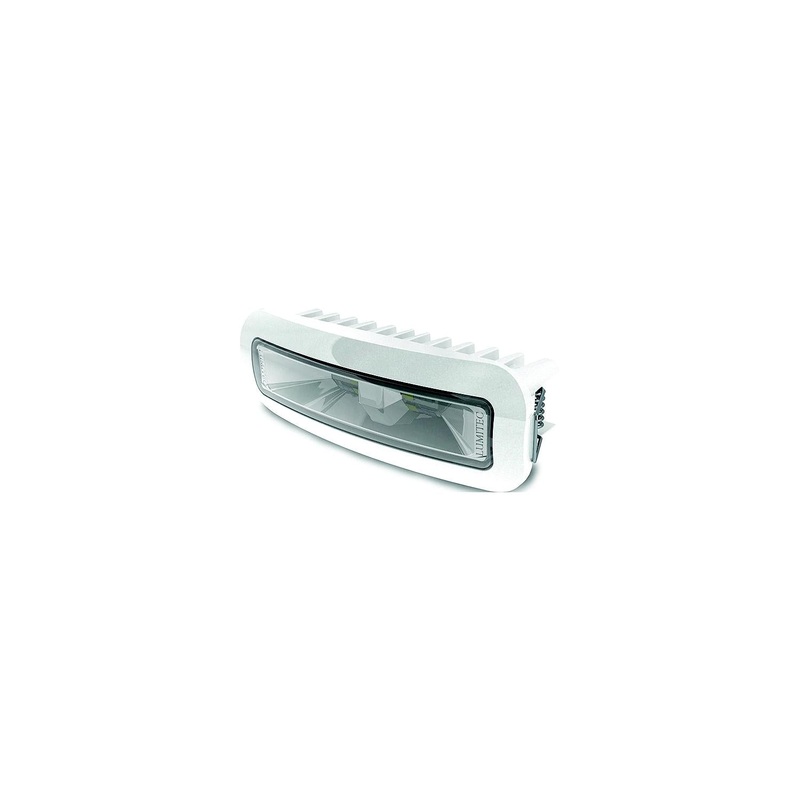Lumitec 101724 Capri3 Flush Mount LED Flood Light, White Housing, Dimming LEDs