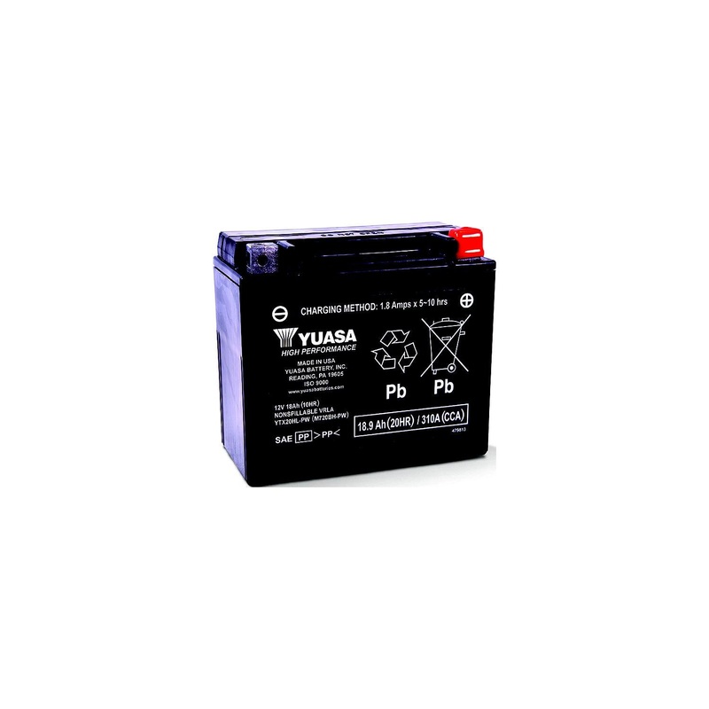 Yuasa Battery Inc. YUAM7210A High Performance, Factory Activated Maintenance Free