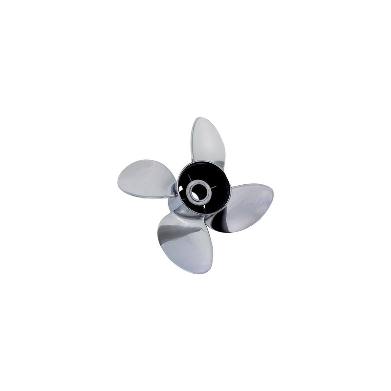 Solas Propeller 9453-135-13 Rubex HR4 Stainless Steel Interchangeable Hub 4- Blade Propeller, RH 13.5 x 13