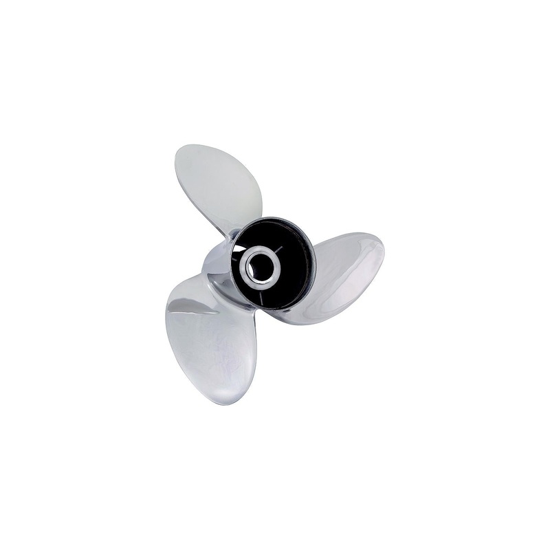 Solas Propeller 9551-145-21 Rubex HR3 Stainless Steel Interchangeable Hub 3-Blade Propeller, 4-3/4″ Gearcase, RH 14.5 x 21