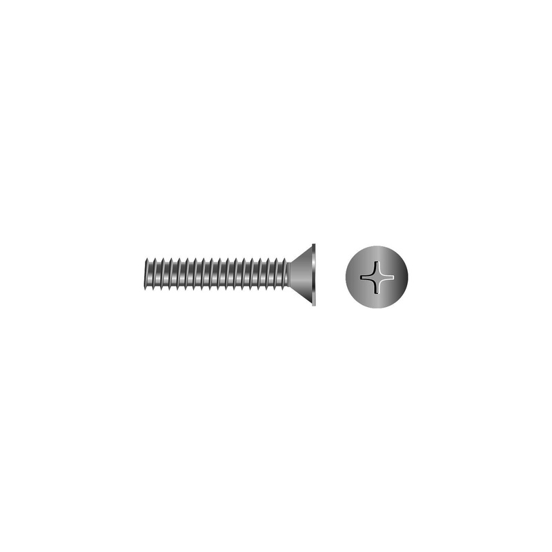Seachoice SC0756 Phillips Machine Screw – Flat Head, 6-32 x 3/4″