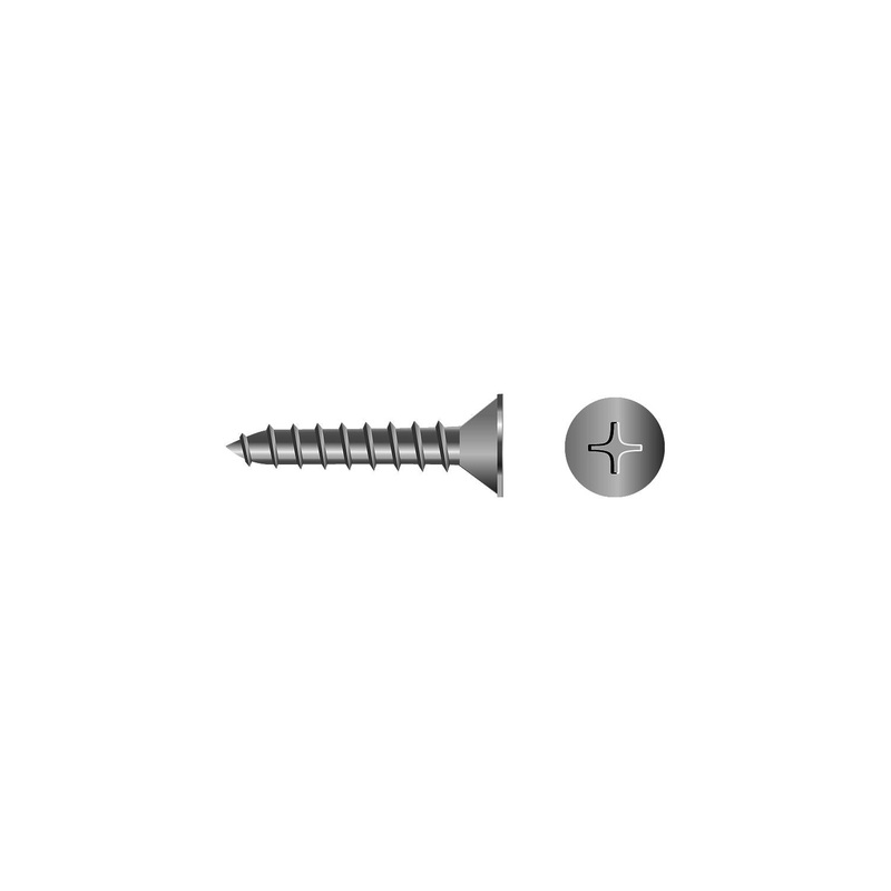 Seachoice SC0649 Phillips Tapping Screws – Flat Head, #12 x 3″