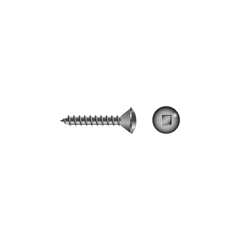Seachoice SC3472 Square Tapping Screw – Oval Head #10 x 1″
