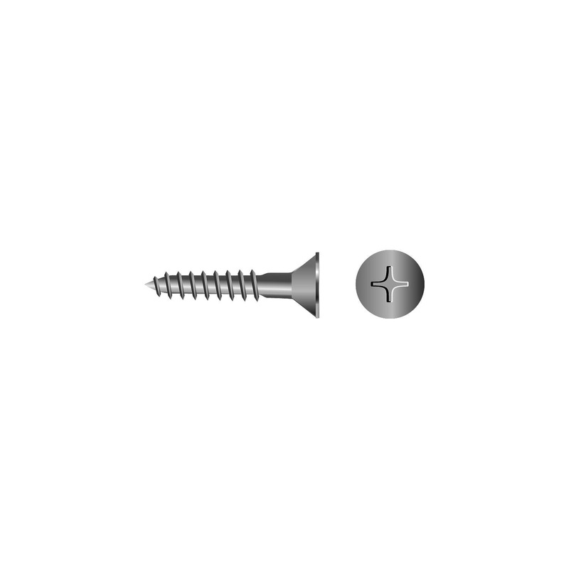 Seachoice SC3496 Phillips Wood Screw – Flat Head, #6 x 3/4″