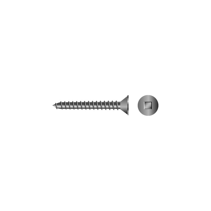 Seachoice SC5154 Square Tapping Screw – Flat Head,#12 x 2″