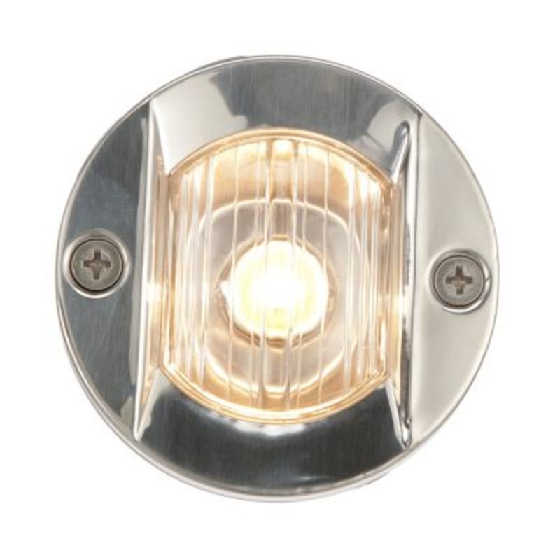 Seachoice 5381 05381 Transom Light With Stainless Steel Flange, Round
