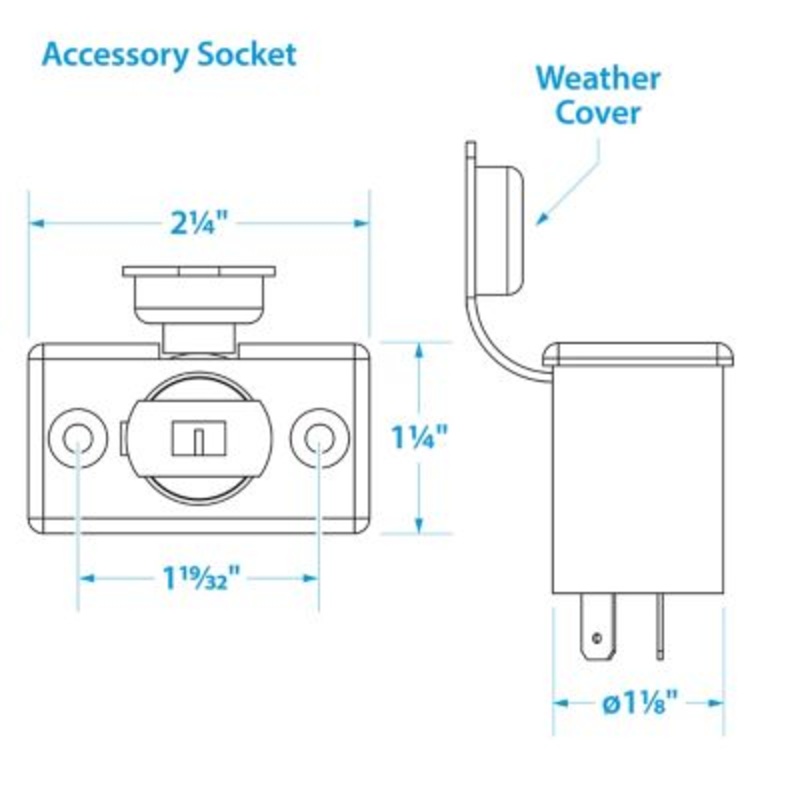 Seachoice 15001 Accessory Plug and Socket