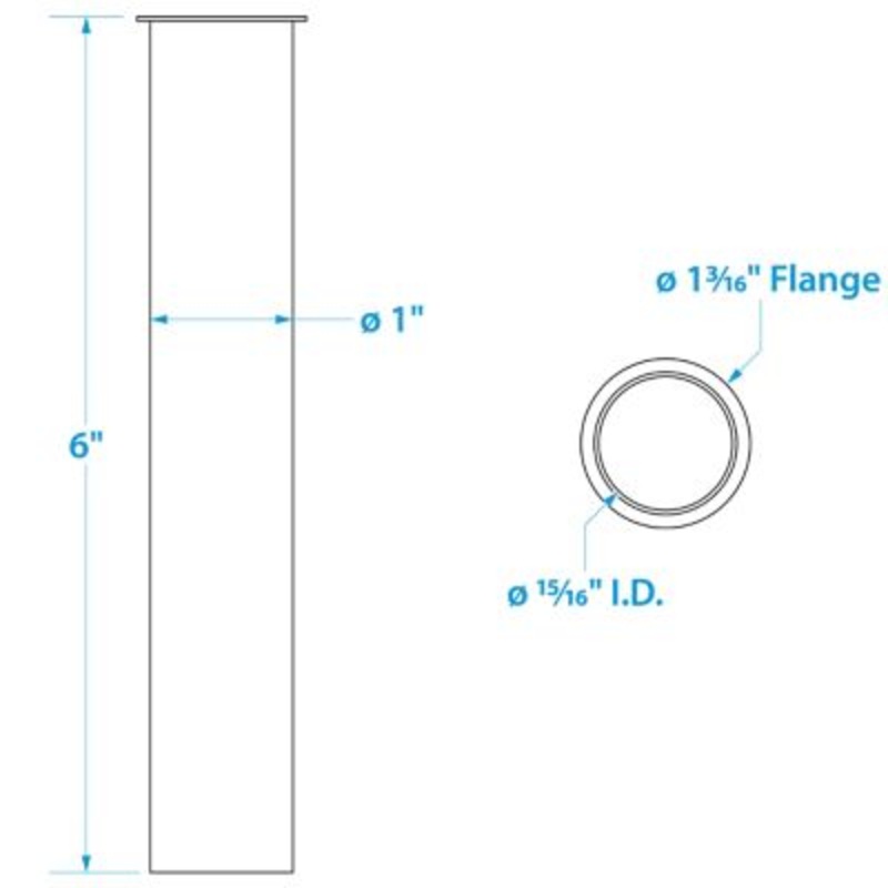 Seachoice 19111 Brass Drain Tube
