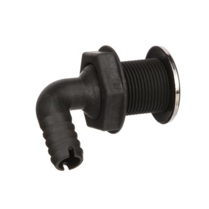 Seachoice 50-18541 90 Degree Stainless Steel Covered Thru-Hull