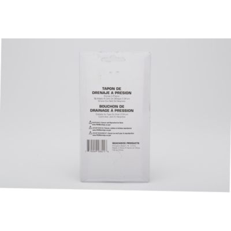 Seachoice 50-18821 Drain Plug-1 Snap Lock-Brass