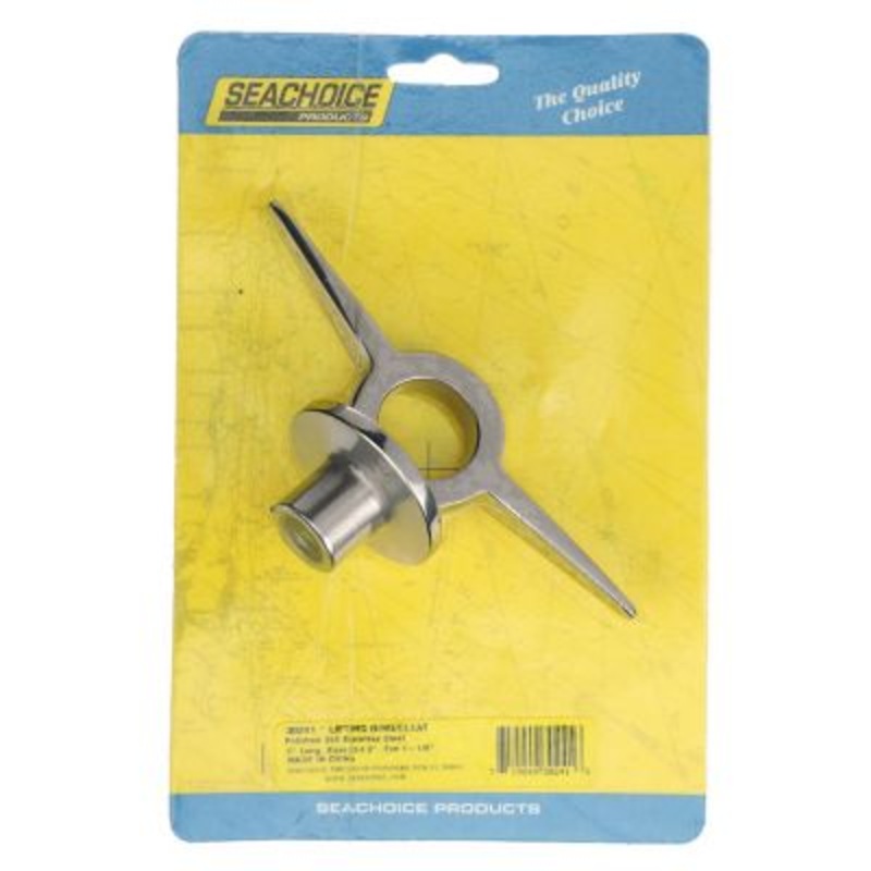 Seachoice 30241 Stainless Steel Lifting Ring With Cleat 6″ 1-1/8″ Eye