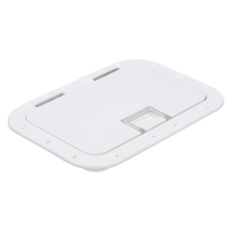 Seachoice 39141 Polypropylene 7″ x 11″ ID Hatch With Molded in 100 Degree Stainless Steel Hinge