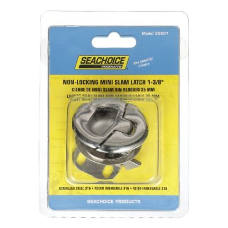 Seachoice 50-35601 Non-Locking Grand Slam Latch, Mini Round, 1-3/8″