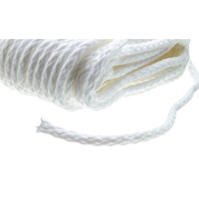 Seachoice 40211 Hollow Braid Polypropylene Anchor Line, White, 3/8″ x 75′