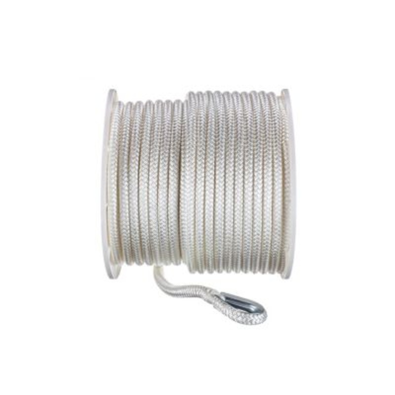 Seachoice 42141 Double Braid Nylon Anchor Line, White
