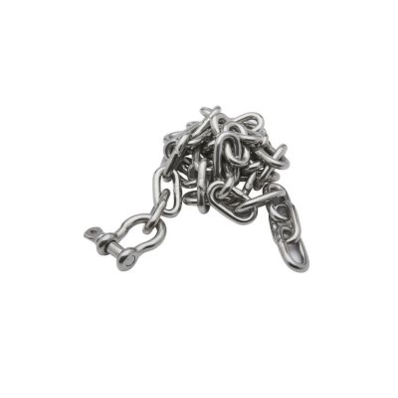 Seachoice 44123 Stainless Steel Anchor Lead Chain, 1/4″ x 4′, 5/16″ Shackle