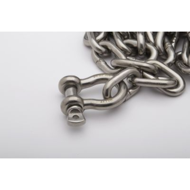 Seachoice 44143 Stainless Steel Anchor Lead Chain, 5/16″ x 5′, 3/8″ Shackle