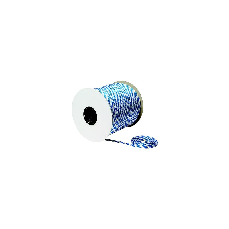 Seachoice 50-42780 Blue/White Solid Braid MFP Multi-Purpose Spool (Derby Rope), 3/8″ x 500′