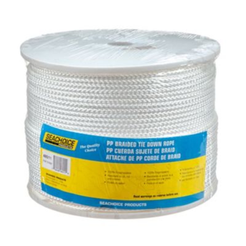 Seachoice 48011 White General Purpose Tie Down Cord 1000′ Spool