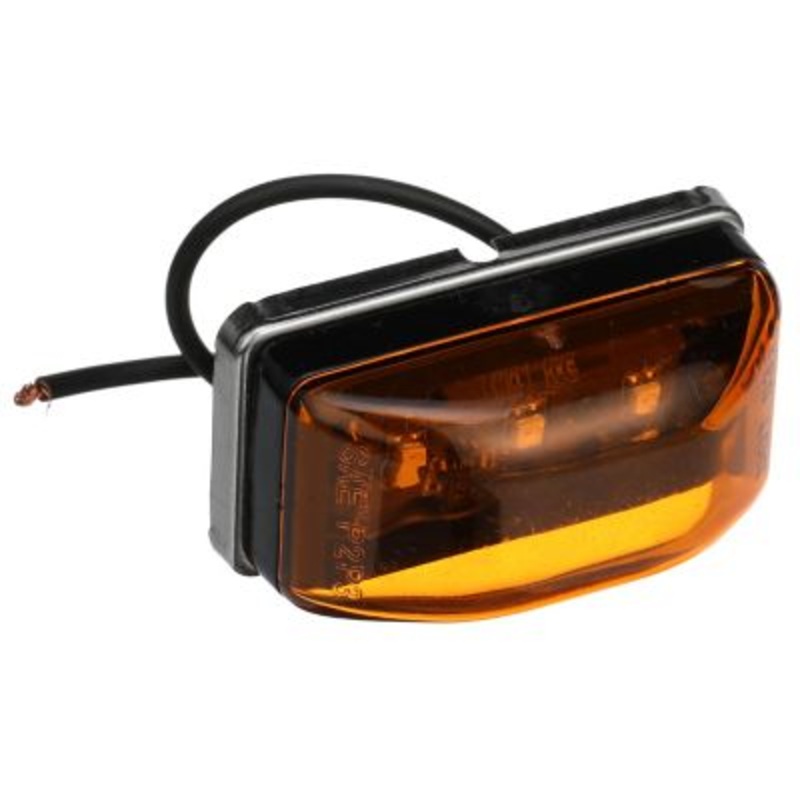 Seachoice MCL95ASSCH Led Sealed Stud Mount Side Marker/Clearance Light Amber