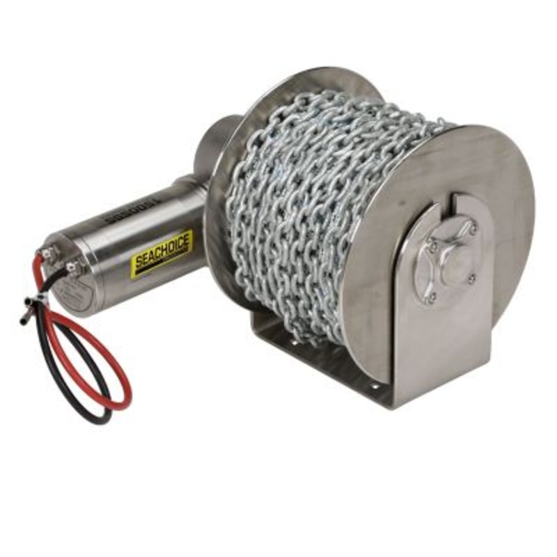 Seachoice 6012 53724 Stainless Steel Drum Winch Kit, Deluxe Series 1500