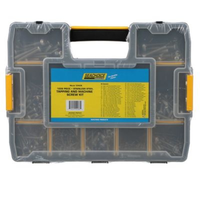 Seachoice KP9097SC Stainless Steel Tapping And Machine Screw Kit – 1008 Piece