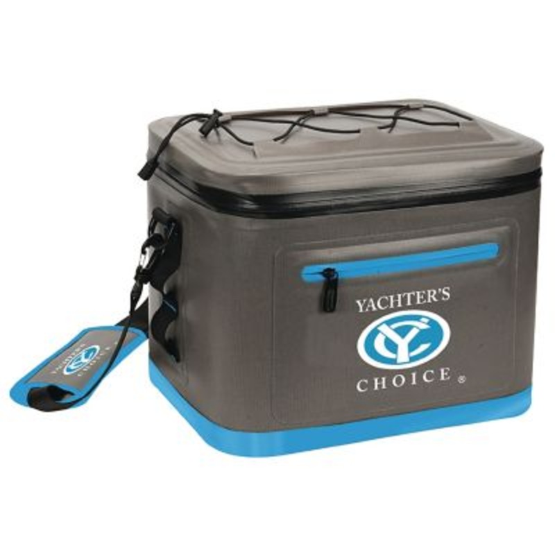 Yachter’s Choice Products 505-50052 50052 Soft Cooler 24 Can Capacity / Shoulder Strap, Grey/Blue