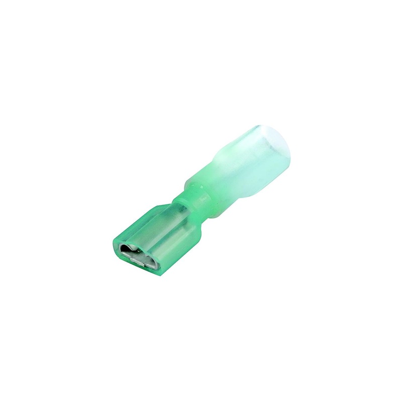 Seachoice 60293 3-to-1 Heat Shrink Insulated Quick Disconnect, 16-14 Ga., 0.187″ Female, Blue, 25-Pack