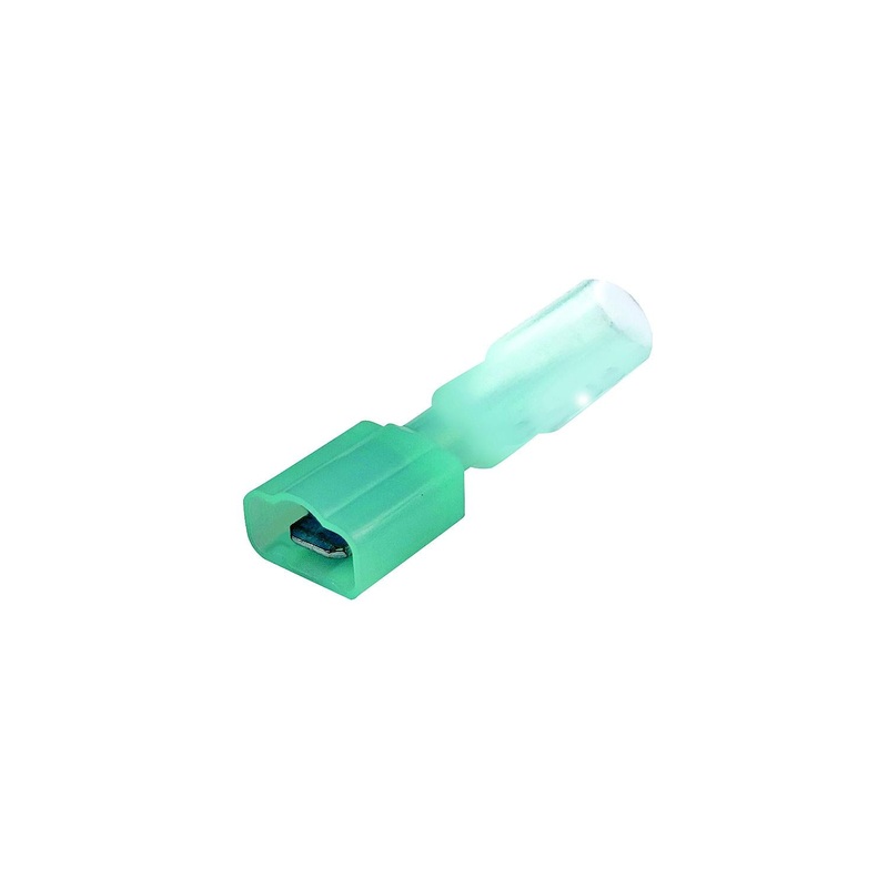 Seachoice 60303 3-to-1 Heat Shrink Insulated Quick Disconnect, 16-14 Ga., 0.187″ Male, Blue, 25-Pack