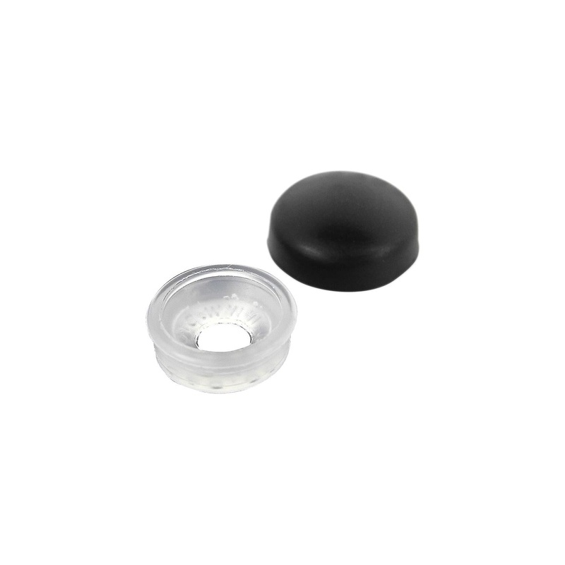 Seachoice MP7989SC Screw Caps, Black, Fits #10 & #12