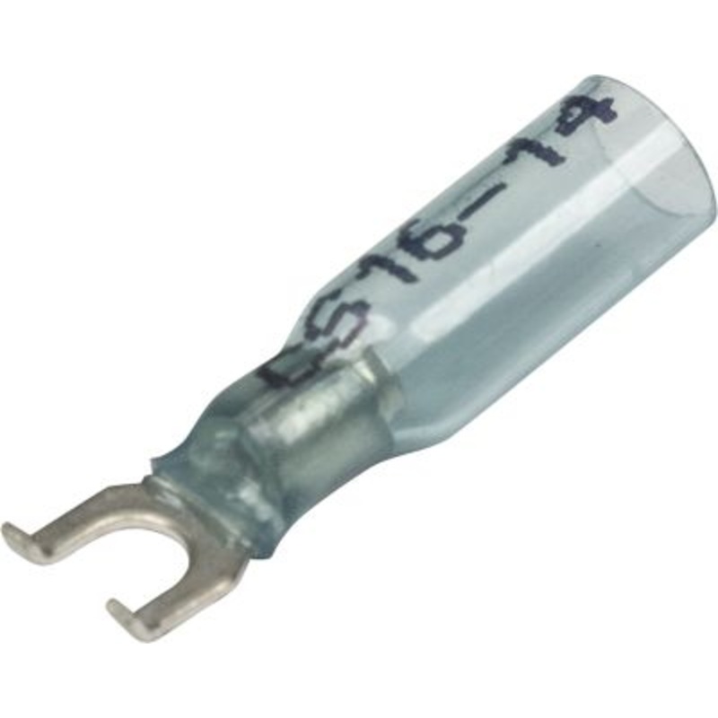 Seachoice 64057 3-To-1 Heat Shrink Spade Terminal – 16-14 Ga., #10 Stud, 25/Bag
