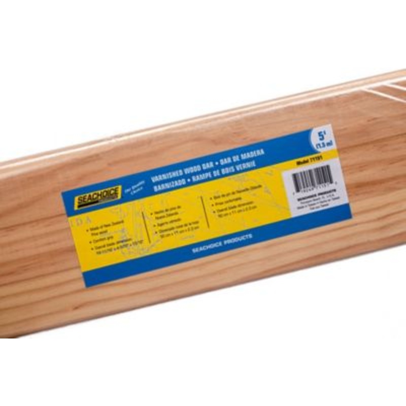 Seachoice 71151 Premium Varnished Oar With Comfort Grip, 5′