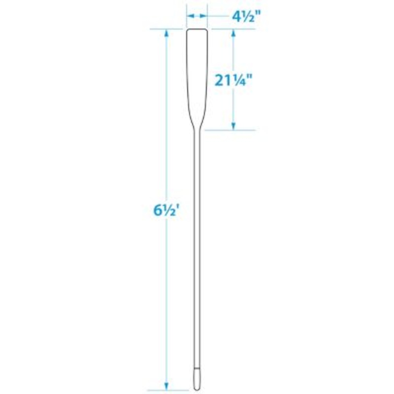 Seachoice 71156 Premium Varnished Oar With Grip, 6.5′