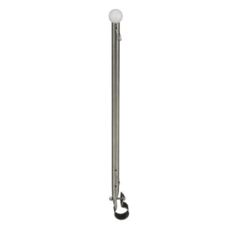Seachoice 50-77001 77001 7/8″ Rail Clamp Flag Staff 15-3/16″ Long